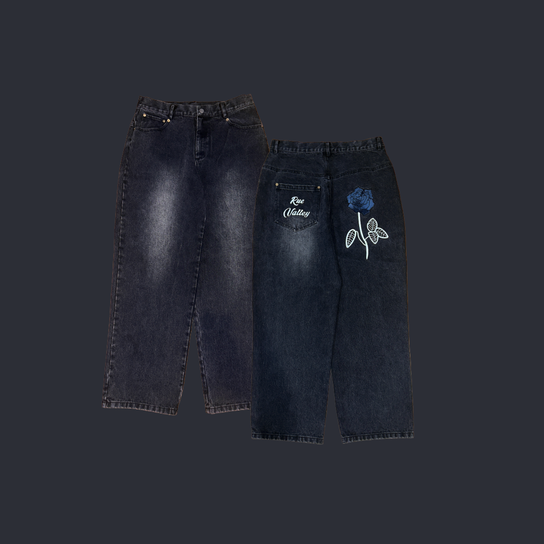 14 oz Wide Leg Raw Denim