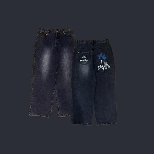 14 oz Wide Leg Raw Denim